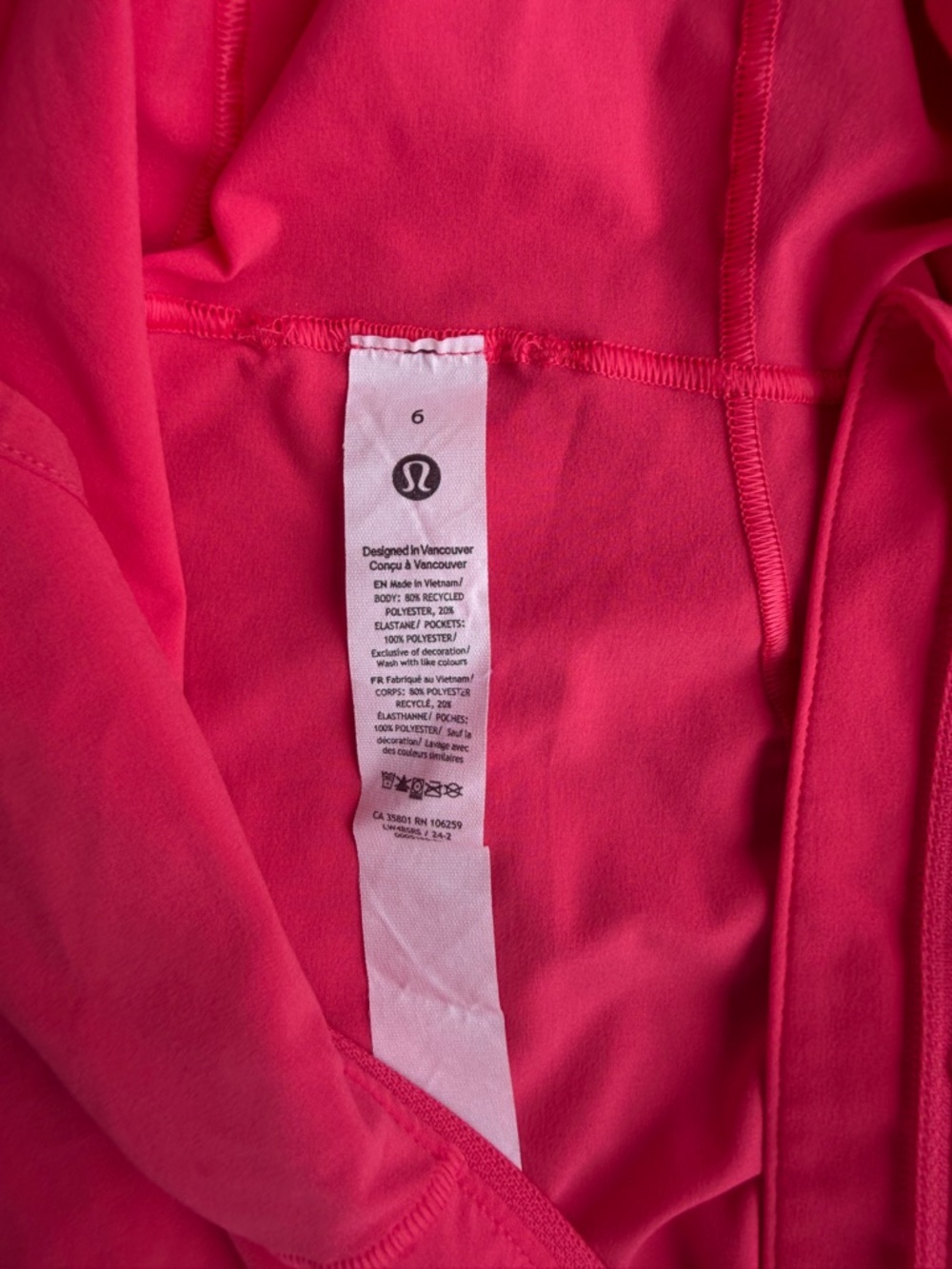 lululemon Glaze Pink Lightweight Mist over Windbreaker Hoodie Jacket - Picture 13 of 15